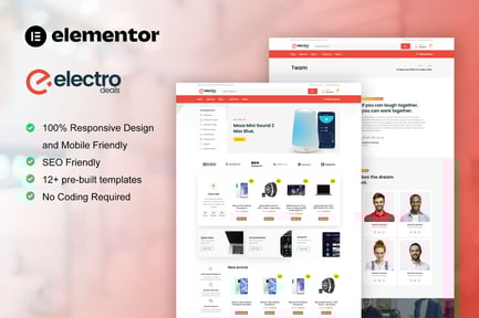 Preview: ElectroDeals - Woocommerce Electronic Store Elementor Template Kit