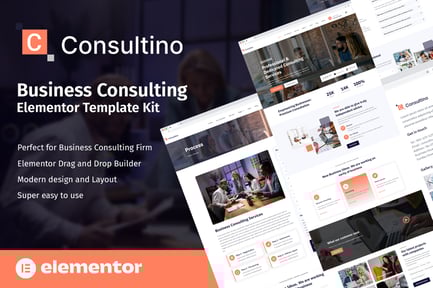 Preview: Consultino - Business Consulting Elementor Template Kit