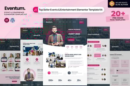 Preview: Eventum - Event & Conference Elementor Template Kit