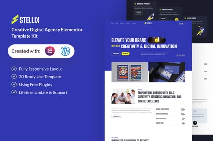 Preview: Stellix - Creative Digital Agency Elementor Template Kit
