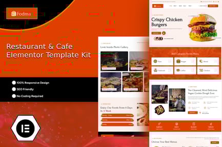 Preview: Fodma - Restaurant & Cafe Elementor Template Kit