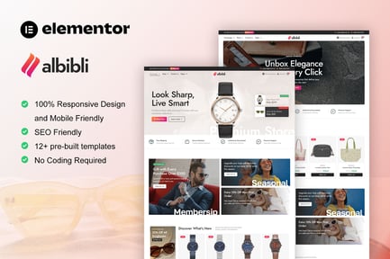 Preview: Albibli - Multipurpose Woocommerce Store Elementor Template Kit