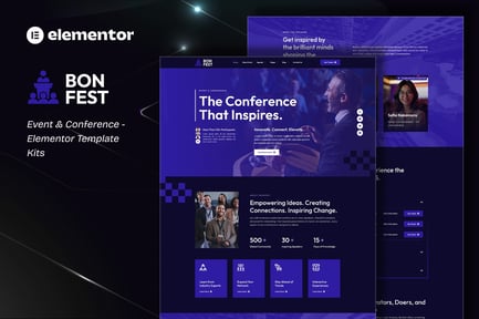 Preview: Bonfest - Event & Conference Elementor Template Kit