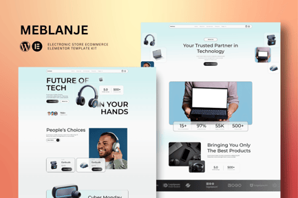 Preview: Meblanje - E-Commerce Electronics Store Elementor Template Kit