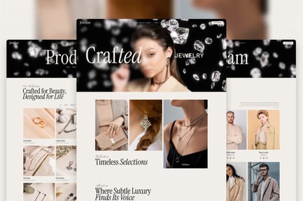 Preview: Jewelisse - Modern Luxury Jewelry Store Elementor Template Kit