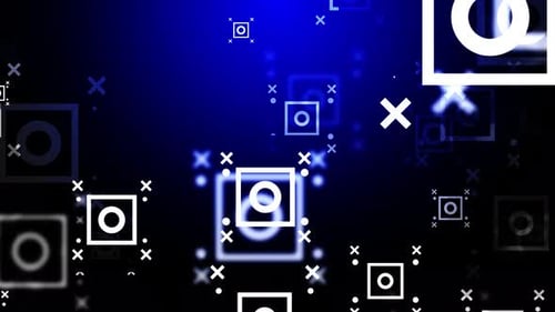 Tecnologia: laço de fundo azul