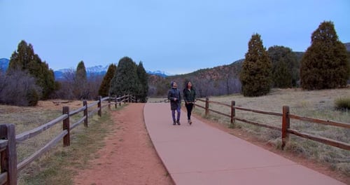 Couple Hiking Colorado Red Cliffs & Clay Mesa, Mountains Active