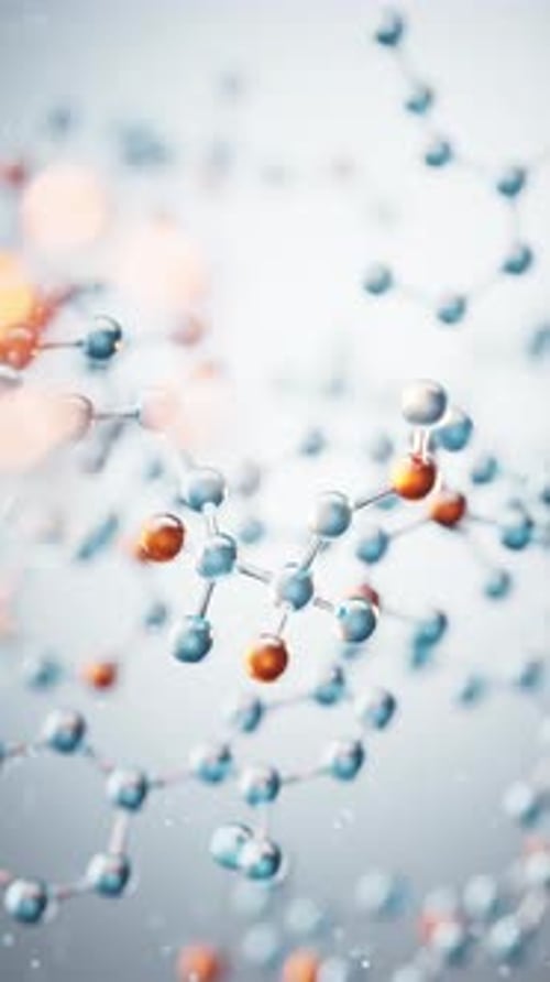 Transparent molecules background