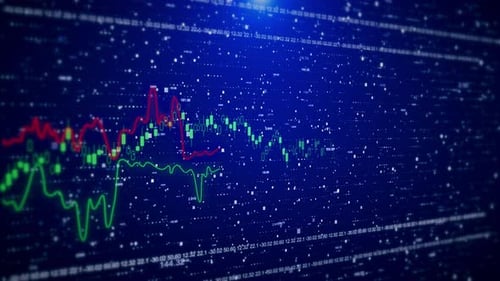 Digital 3d Financial Chart Value of the Global Stock Market Stock Market Trading