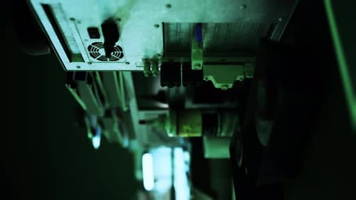 Vertical Format of Vintage Shot of Obsolete Technology