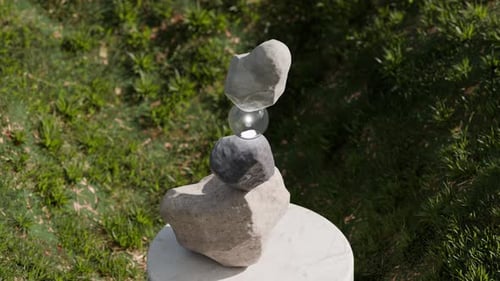 3D Loop Satisfying Rocks Balance