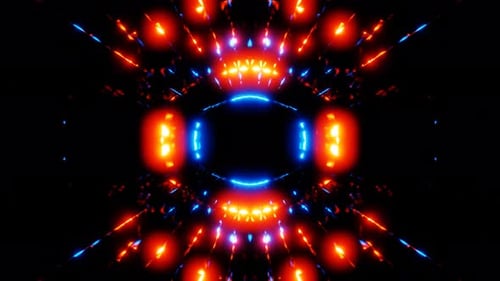 red blue flashing light tunnel vj loop template