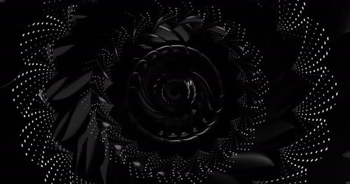 3D VJ Abstract Rotating Tunnel Background 4K 042