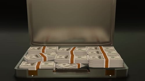 100 Dollar banknotes. Paper money.