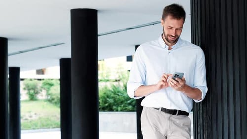 Handsome man outdoors