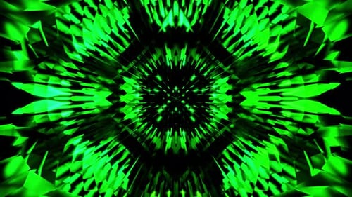 Green Disco Kaleidoscope Equalizer Vj Loop For Music Party Background