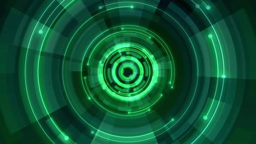 Abstract hi-tech HUD sci-fi display