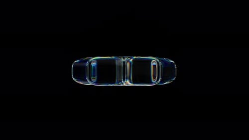 3d Transparent Rotating Glossy Star with Dispersion Effect Rainbow Colors Reflection Glass 3d Render