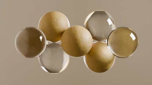 3D Loop Satisfying Rotating Glass Spheres