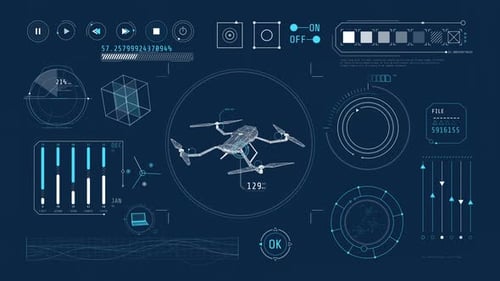 Animated Infographics on the Theme of Drone Technology