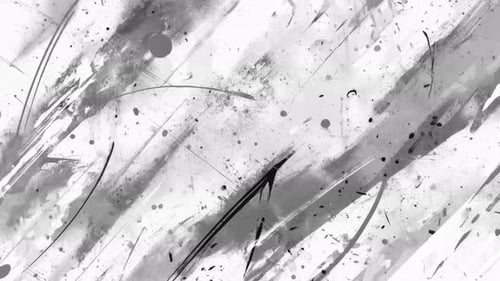 Rough Urban Wall Grunge Animated Texture with Bold White Graffiti Stains