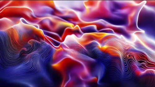 Stylsih Abstract Waves Looped Background Loop
