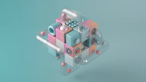3D Loop Satisfying Factory Animation