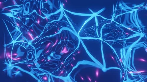 Abstract footage with lines in liquid. Looped seamless frames for your presentation, event, concert,