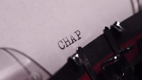 Chapter Four, Typing in Vintage Typewriter, Writing a Book or Novel, Close Up