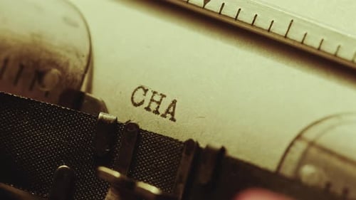Typing Chapter One as Writing Novel with Typewriter