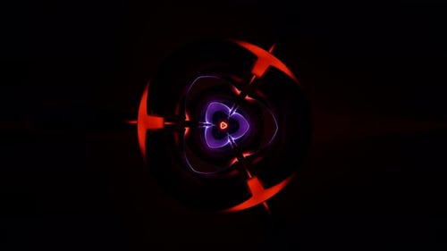 A Vivid Neon Pulse Animation for Exciting VJ and Party Visuals