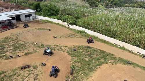 Riding ATV in Malang Skyland