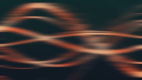 Abstract Orange Lines Rolling Bokeh Background