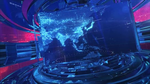 News Loop World Map Background