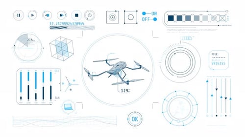 Dynamic Animation on the Theme of Drone Technology