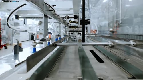 Metal Foil for Food Packaging is Sent to a Sorting Line There It is Separated with Modern