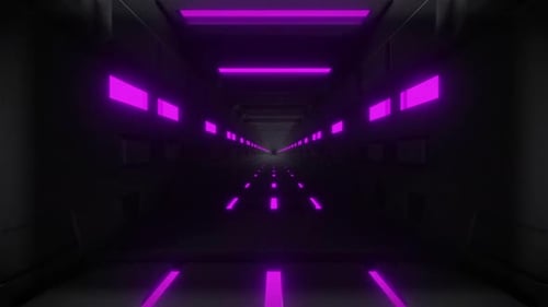 Neon Light Tunnel