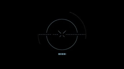 Interface Collection: Loop in of fading of a target cross within two concentric circular rings in ce