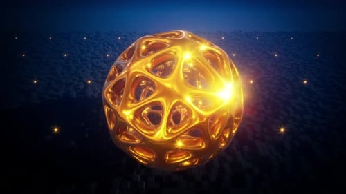 Golden Abstract Background 4k