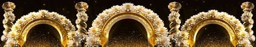 Versal Stage Elegant Floral Wedding Scene Decorative Background Widescreen 05