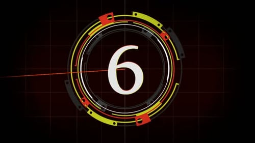 Film And Tv Countdown With Background Sample For Title. Full Hd. 16:9 Widescreen.