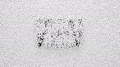 Black Friday 3d Text Push Up Through the Small White Spheres Black Friday Reveal Concept 3d Render