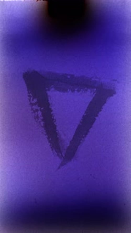 Vertical Vintage Film Leaders with Sprocket Hole Dust Scratches and Film Burn