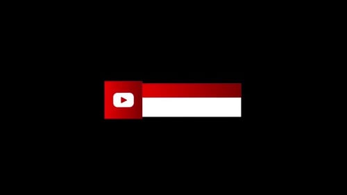Modern Youtube Lower Third Alpha Channel