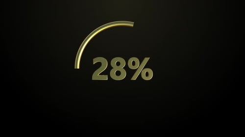 Laden oder Herunterladen des Kreisringbalkensymbols Percent 0 bis 100 Prozent