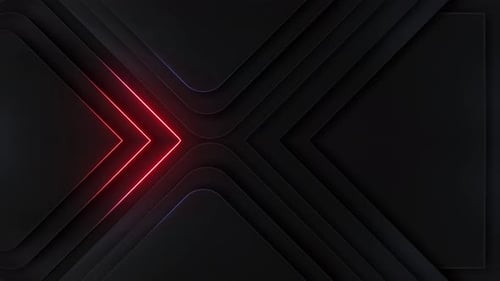 Modern Neon Lines Black Background 4