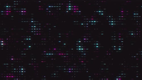 Looping Abstract Glowing Mosaic Led Display Background