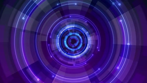 Abstract hi-tech HUD sci-fi display