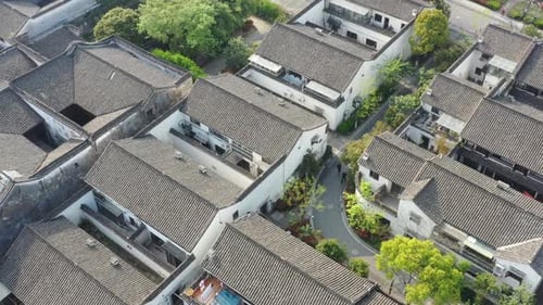 ancient chinese architecture in hangzhou city