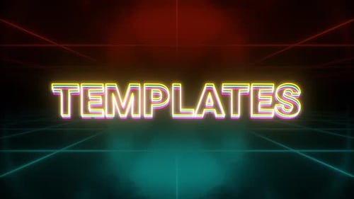 Templates Animation Retro Background